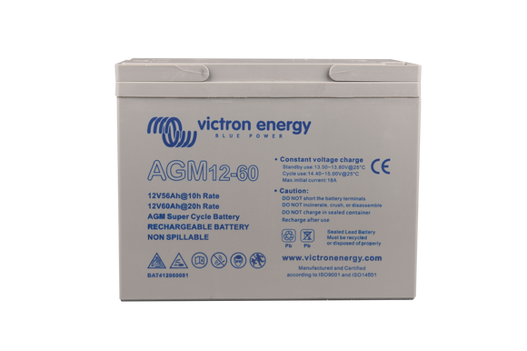 12V / 60Ah AGM Super Cycle batterie. (M5)
