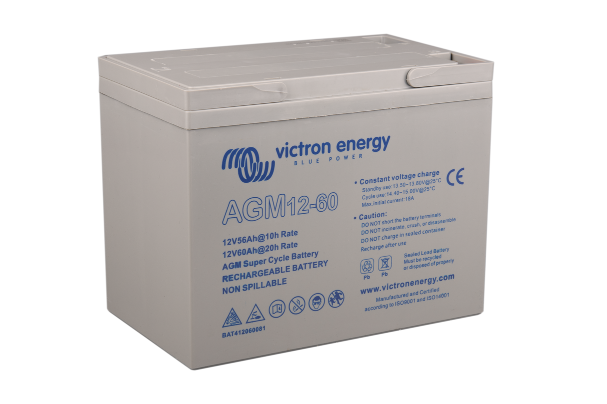 12V / 60Ah AGM Super Cycle batterie. (M5)