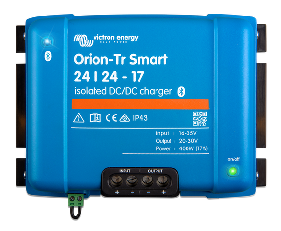 Victron Energy Orion-Tr Smart 24/24-17A (400W) Isolated DC-DC charger | ORI242440120