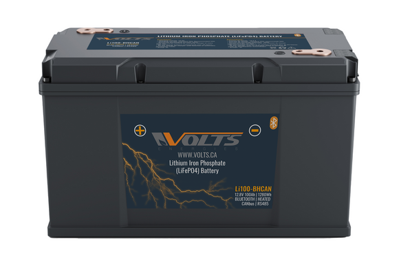 Batterie LiFePO4 12V/100Ah intelligente basse température | Li100-BHCAN
