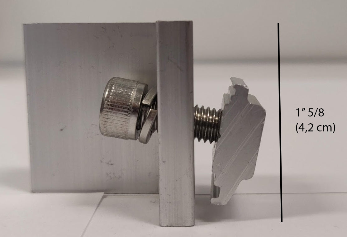 Elios Solar End Clamp Anodized Aluminum 35mm