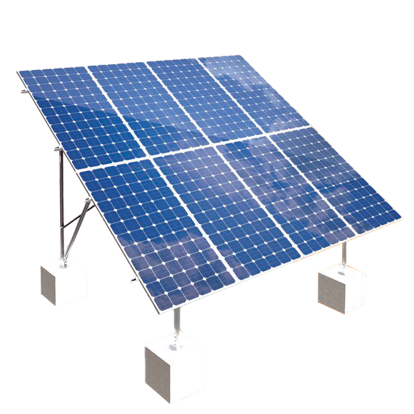 Elios Terra G8 | Système de Montage au Sol pour 8 Panneaux Solaires