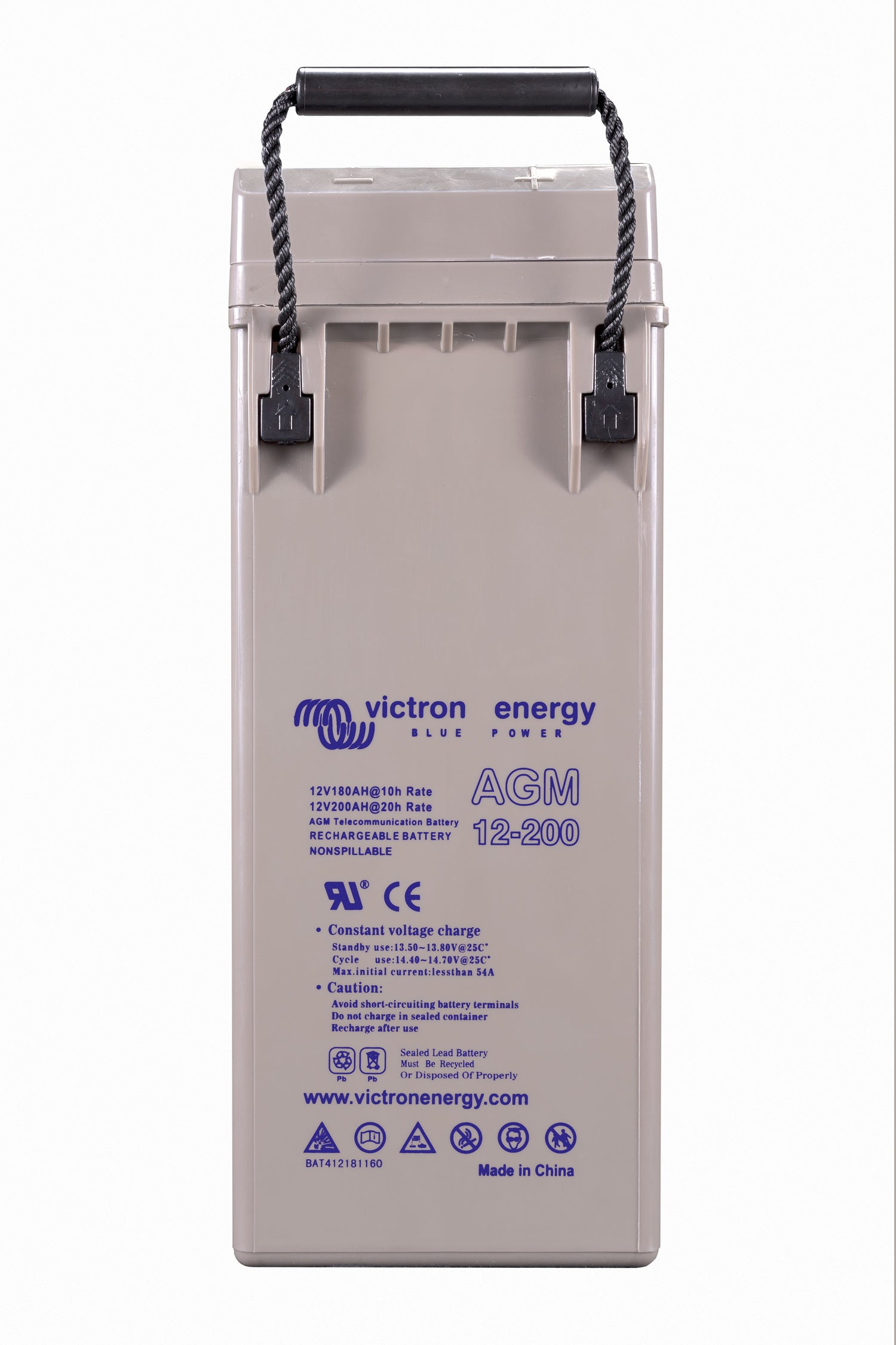 12V / 200Ah AGM Telecomm Batterie. (M8)