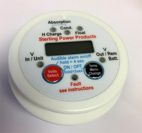 Optional Remote BBURC for Sterling Power new white Battery to Battery Chargers