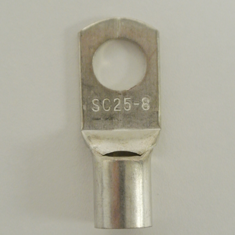 Cosses en cuivre étamé VC25-8 (25mm2) (Paquets de 4)