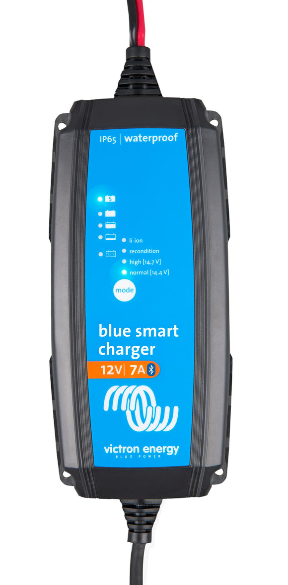 Victron Energy Blue Smart IP65 Charger 12V/7A 120V NEMA 1-15P Retail | BPC120731104R