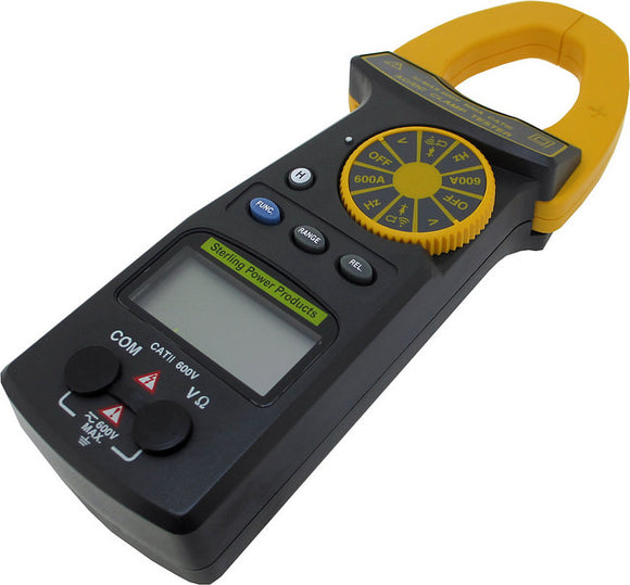 Sterling power DC / AC Clamp on Volt and Amp Meter - great for reading DC levels on your boat battery