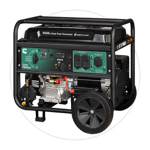 Cummins Onan Dual Fuel (GAS/LPG) Portable Generator | P9500DF
