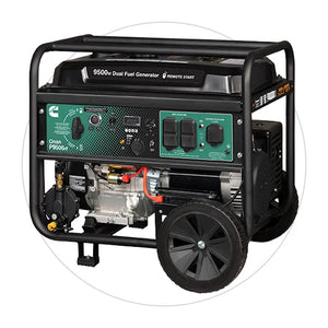 Cummins Onan Dual Fuel GAS LPG Portable Generator P9500DF