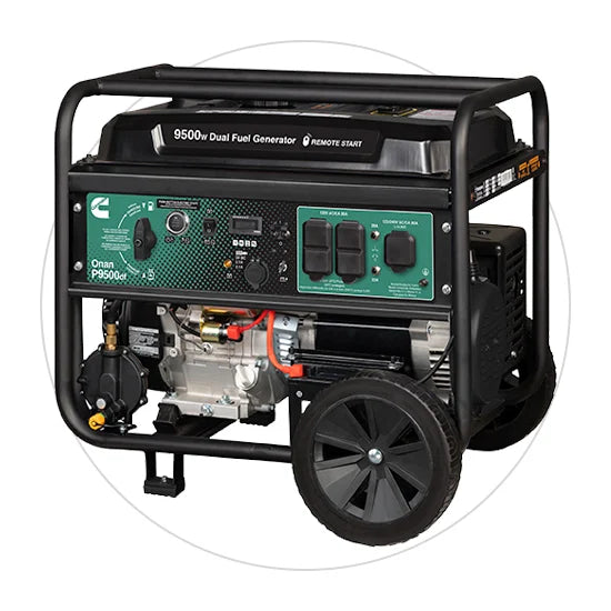 Générateur portatif Cummins Onan bicarburant (GAZ/GPL)