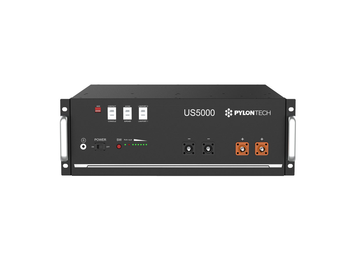 Batterie rechargeable LiFePO4 Pylontech US5000 | Système de stockage d'énergie lithium-ion 48V-4,8kWh